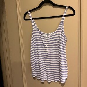 Splendid Blue and White Striped Tank Top Camisole Made in USA Size Medium